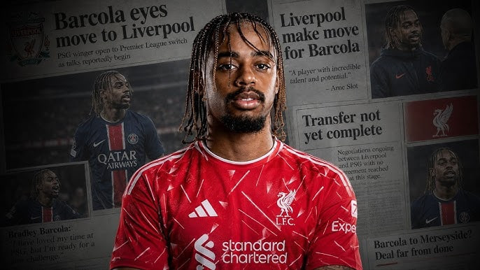 Liverpool Ngotot Kejar Bradley Barcola dari PSG Sebelum Bursa Transfer Tutup